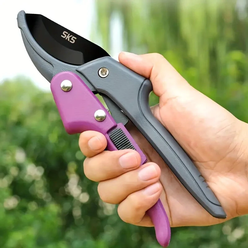 1PCS Stainless Steel Pruning Shears Ambidextrous Design Comfortable Grip Ideal for Arthritic Hands Gardening Tool — view 10