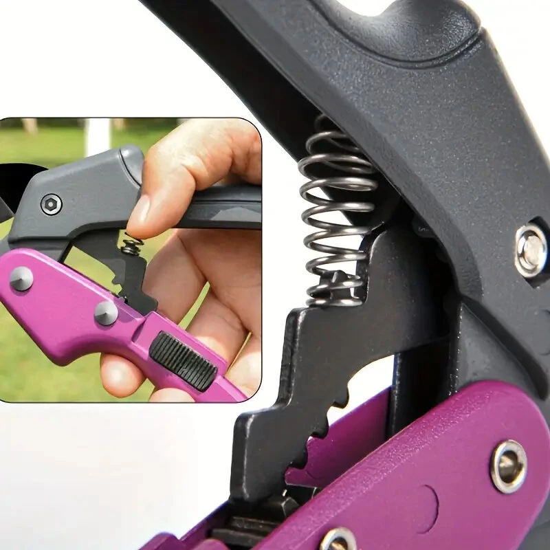 1PCS Stainless Steel Pruning Shears Ambidextrous Design Comfortable Grip Ideal for Arthritic Hands Gardening Tool — view 4