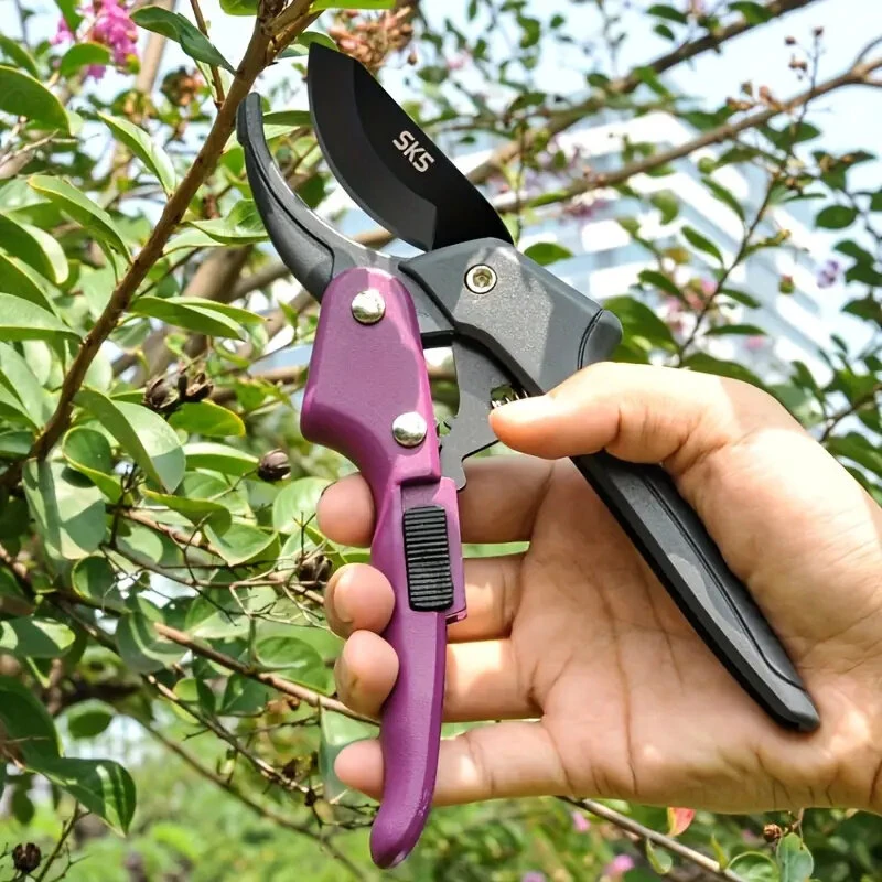 1PCS Stainless Steel Pruning Shears Ambidextrous Design Comfortable Grip Ideal for Arthritic Hands Gardening Tool — view 9