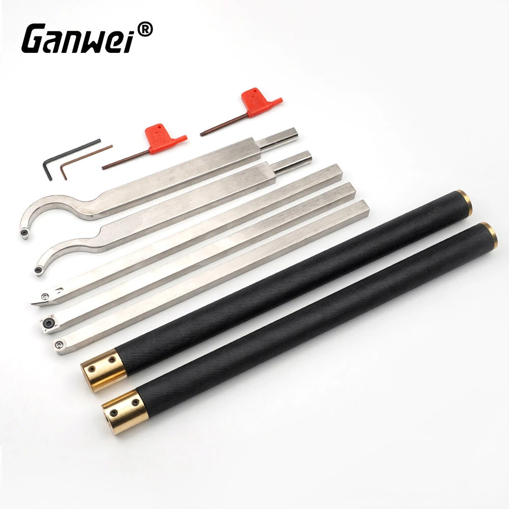1PCS Wood turning Tools Set Carbide Tipped Lathe Chisels With Hollowing Interchangeable Tool Bars for Woodworking — view 2