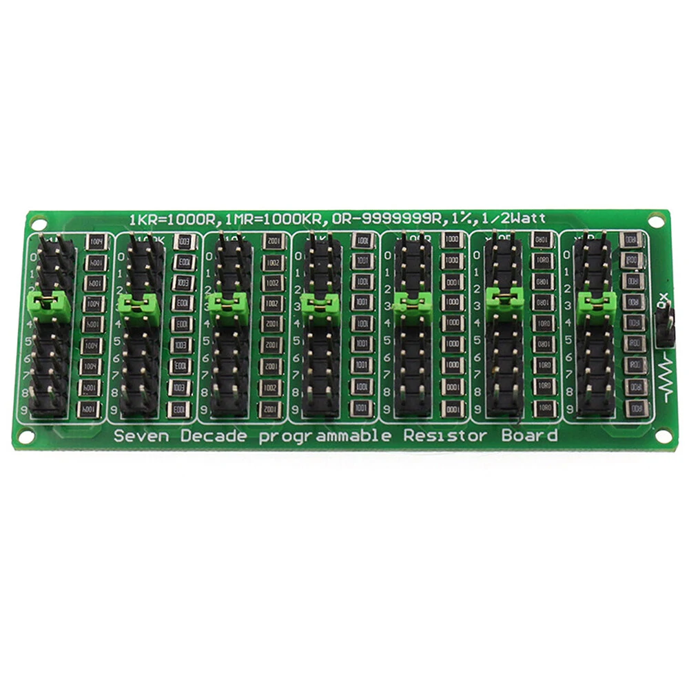 1R-9999999R Programmable Resistance Board Module 1/2W 1% Accuracy 1R Seven Decade Resistor Board — Pricio