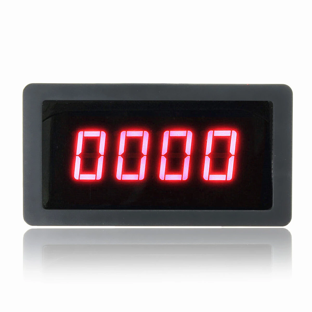 1Set Measuring Gauge 4 Digital Red LED Tachometer RPM Speed Meter 10-9999RPM Hall Proximity Switch Sensor NPN — view 3