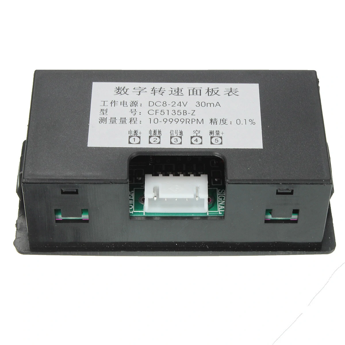 1Set Measuring Gauge 4 Digital Red LED Tachometer RPM Speed Meter 10-9999RPM Hall Proximity Switch Sensor NPN — view 5