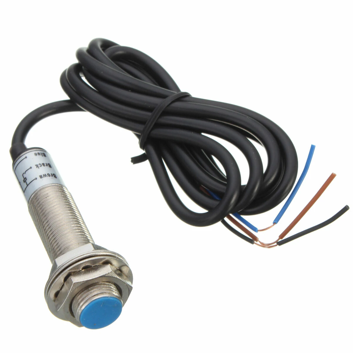 1Set Measuring Gauge 4 Digital Red LED Tachometer RPM Speed Meter 10-9999RPM Hall Proximity Switch Sensor NPN — view 8