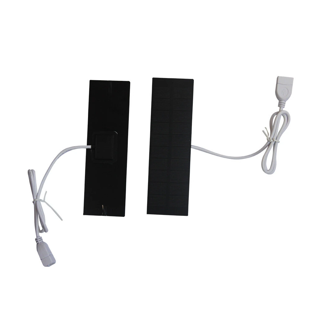 1W 5V Monocrystalline Solar Panel Charger 20.5% High Efficiency USB Portable Power Bank Light Fan Charger 3.7V to 5V — view 4