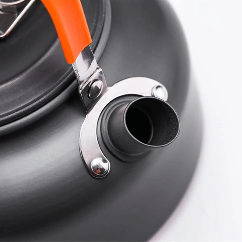 2~3 Person Camping Tableware Aluminum Nonstick Cookware Outdoor Cooking Pan Supplies Kettle Pot Pan Bowl Hiking Trip Picnic — view 8