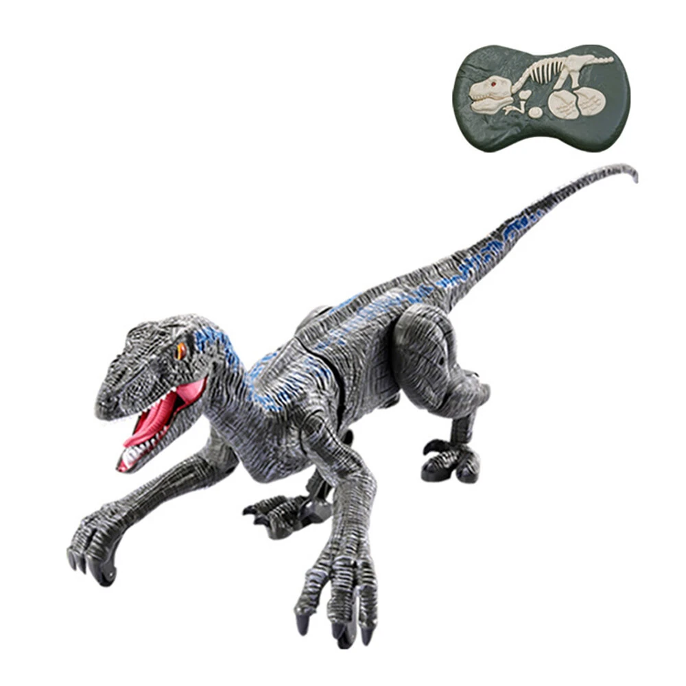 2.4G 5CH Remote Control Sound and Light Mechanical Dinosaur Simulation Velociraptor RC Toy for Chidren Gifts — view 2