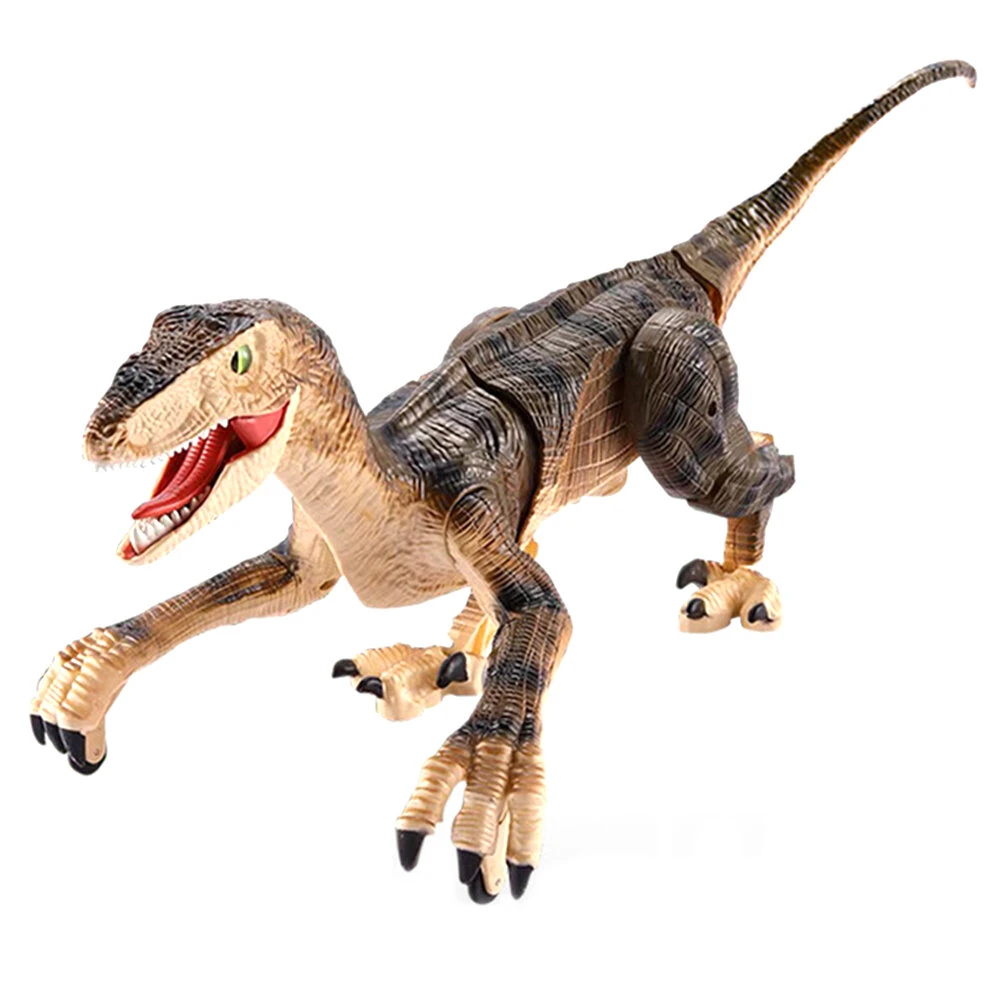 2.4G 5CH Remote Control Sound and Light Mechanical Dinosaur Simulation Velociraptor RC Toy for Chidren Gifts — view 3