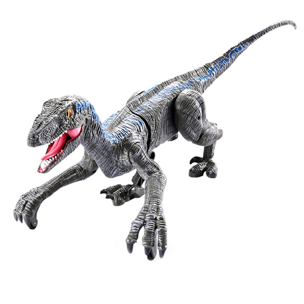 2.4G 5CH Remote Control Sound and Light Mechanical Dinosaur Simulation Velociraptor RC Toy for Chidren Gifts — view 4