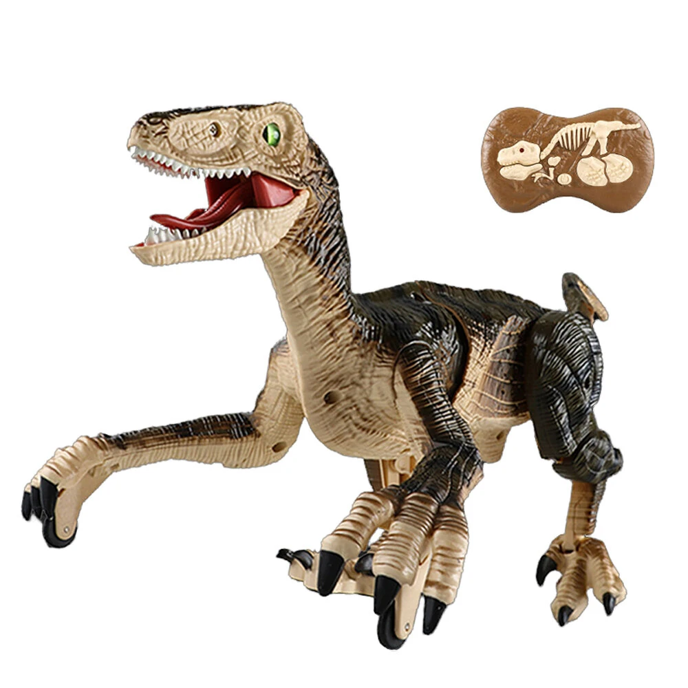 2.4G 5CH Remote Control Sound and Light Mechanical Dinosaur Simulation Velociraptor RC Toy for Chidren Gifts — view 8