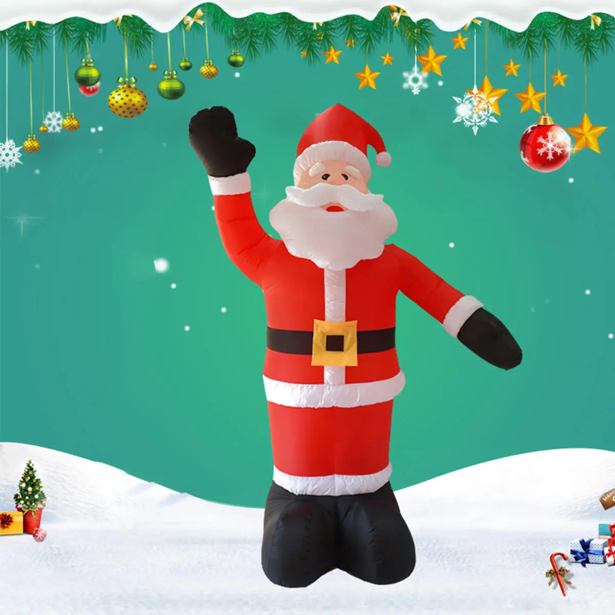2.4M Tall Inflatable Santa Claus Xmas Christmas Decorations Garden Outdoor — image 1