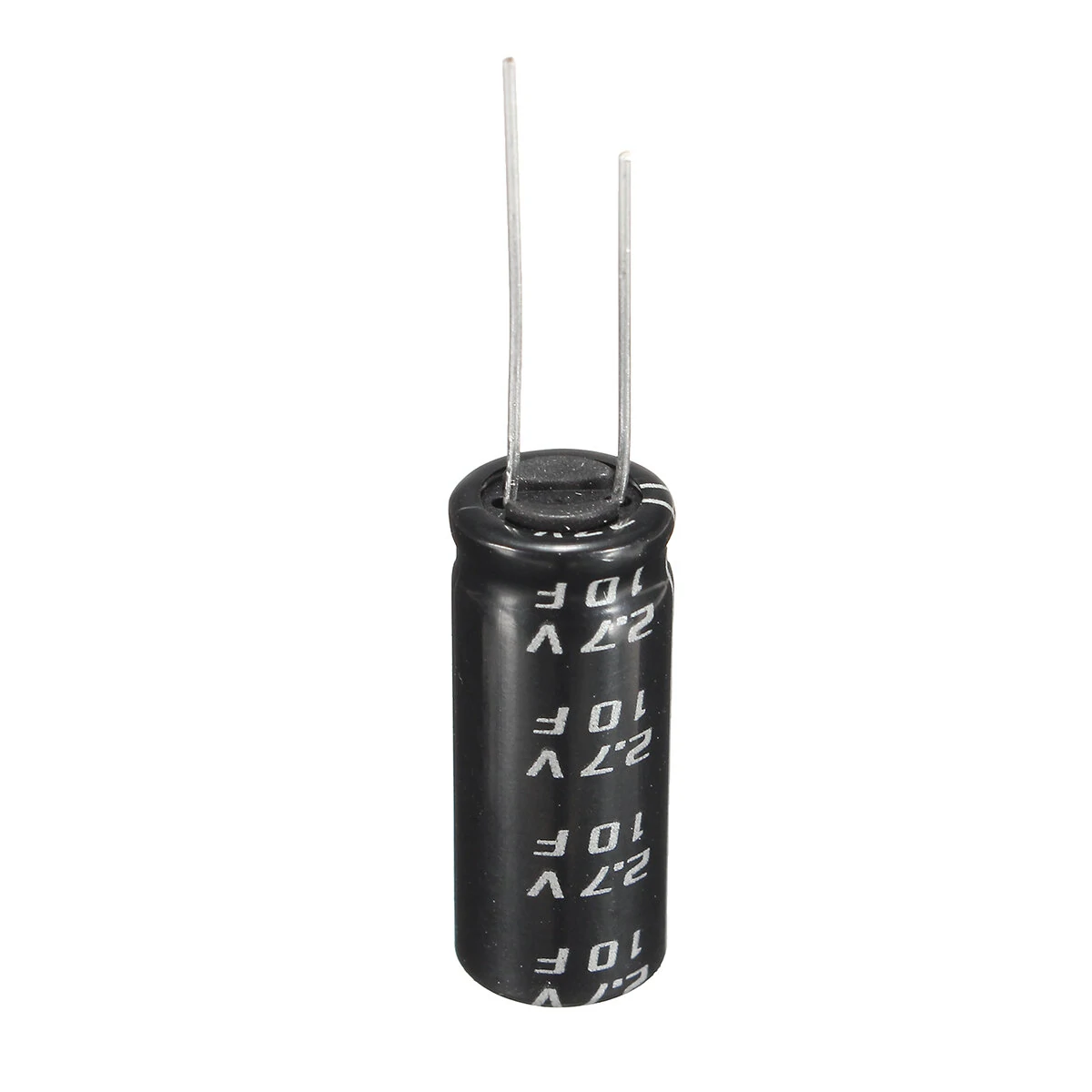 2.7V 10F Cylindrical Ultra Super Farad Capacitor High Power Capacitance Supercap Fast Charge Long Life 10 x 26mm — view 2
