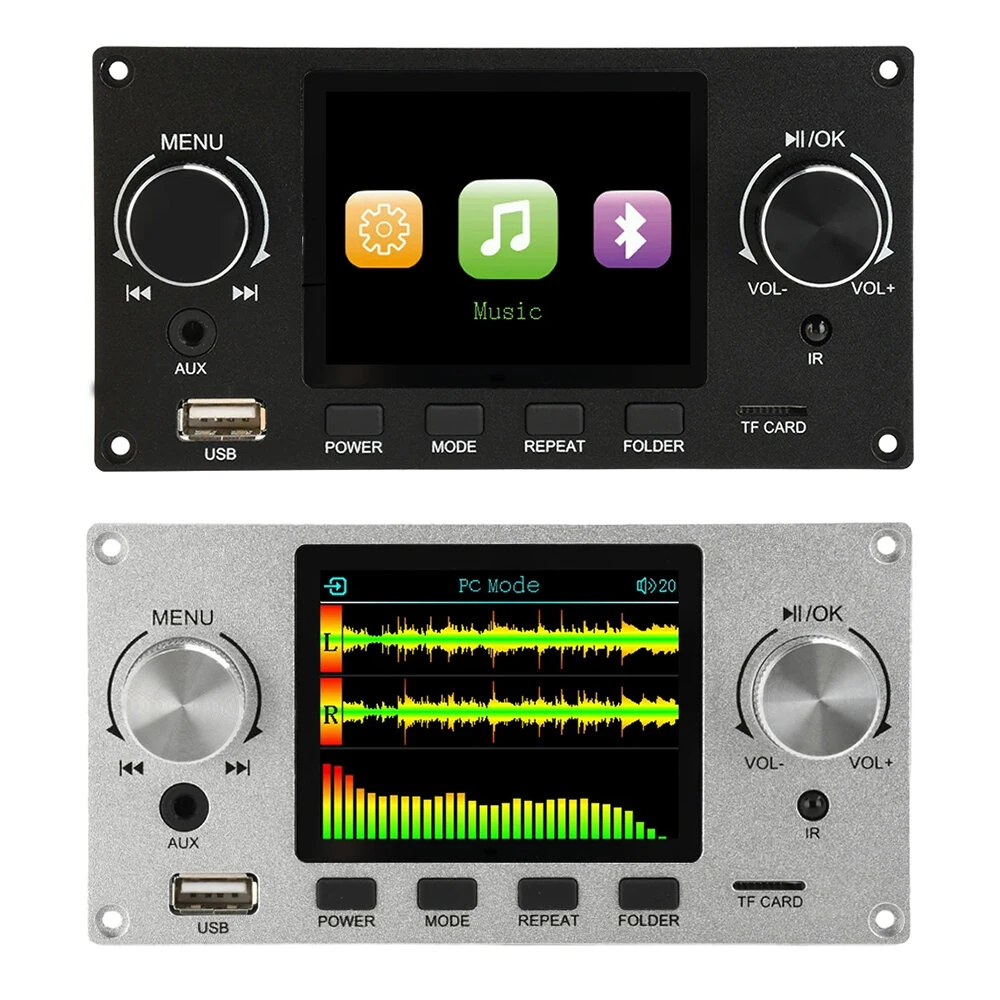 2.8 Inch IPS Screen Audio Decoder Board Bluetooth 5.3 MP3 FLAC WAV APE Support I2S Digital Output USB Sound Card Line Input EQ Audio Module — view 7