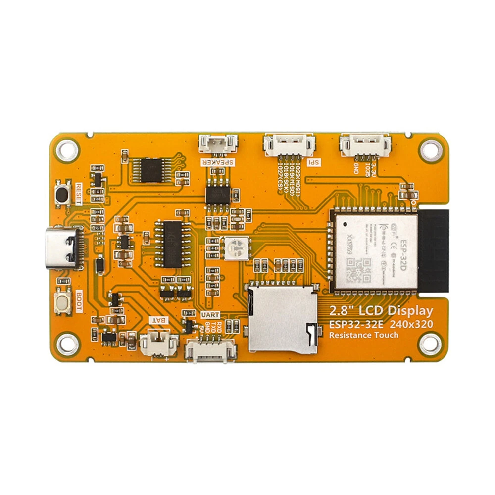2.8inch ESP32 LVGL Wi-Fi Bluetooth Development Board 240*320 with Resistive Touch Screen LCD TFT Display Module — view 6
