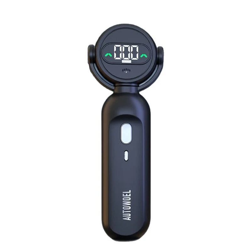 2-in-1 Alcohol Tester Breathalyzer Portable Rechargeable Analyzer with Windproof Electronic Lighter Digital Display Voice Alert — view 6