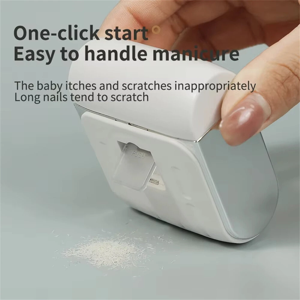 2-in-1 Automatic Nail Clipper Trimmer With Light And 3 Speed Gears Manicure Finger Toe Shaping For Baby Adult And Seniors — view 5