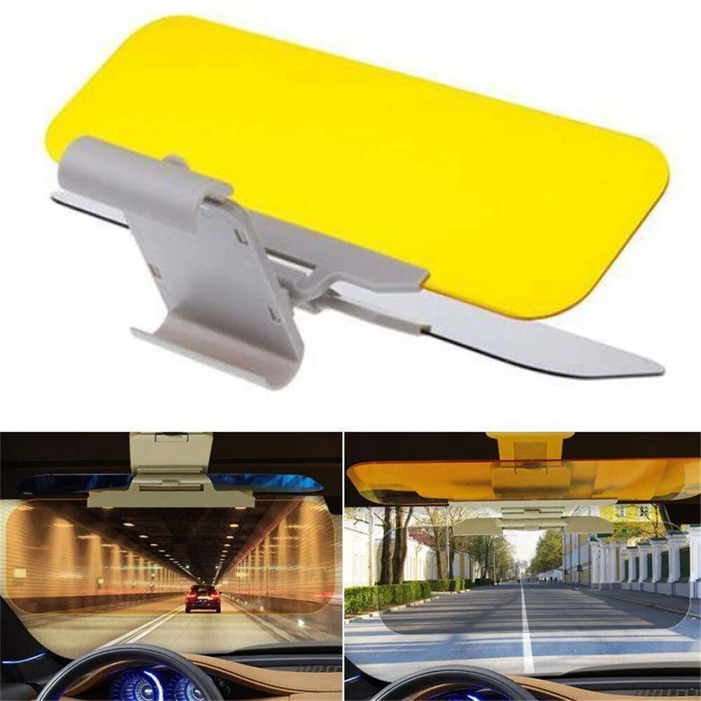 2 In 1 Car Sun Visor HD Goggles Car Day And Night Anti-Ultraviolet Anti-Glare Sunshade Sunshade Rotatable Transparent Driving Mirror — view 2