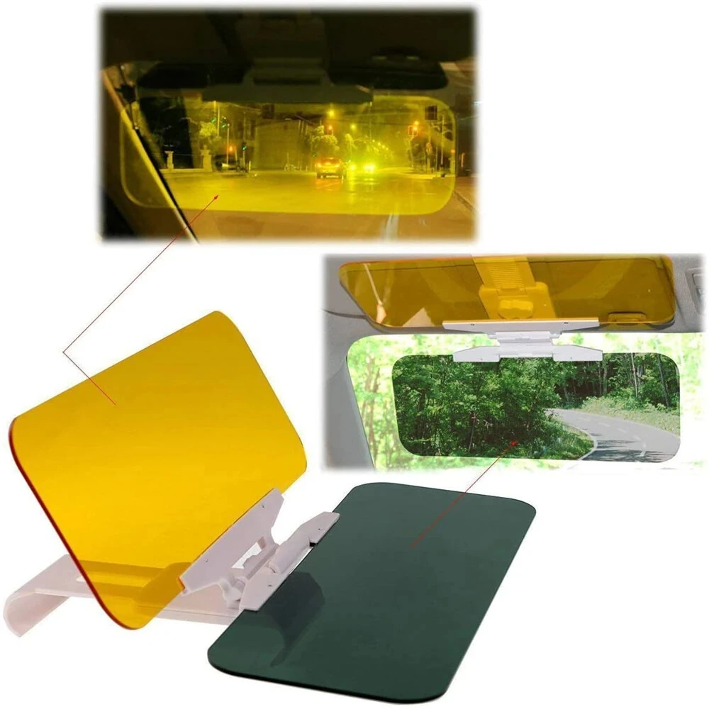2 In 1 Car Sun Visor HD Goggles Car Day And Night Anti-Ultraviolet Anti-Glare Sunshade Sunshade Rotatable Transparent Driving Mirror — view 5