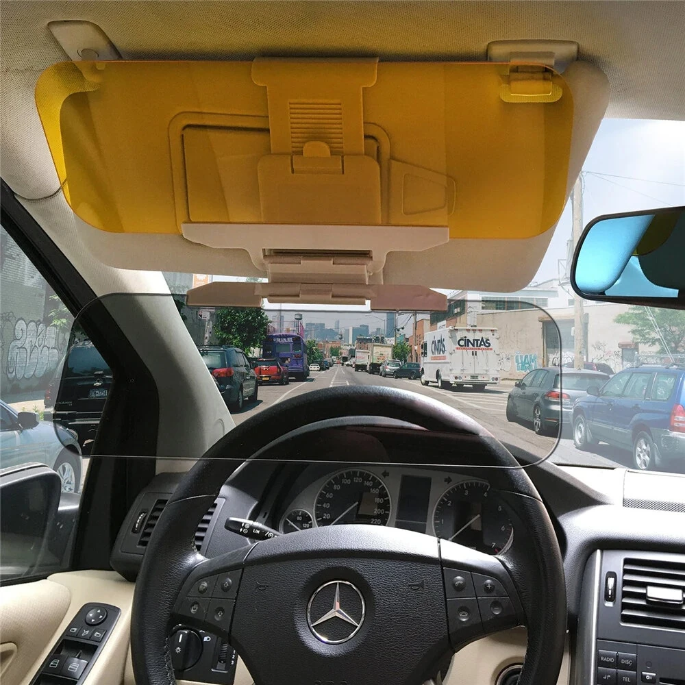 2 In 1 Car Sun Visor HD Goggles Car Day And Night Anti-Ultraviolet Anti-Glare Sunshade Sunshade Rotatable Transparent Driving Mirror — view 8