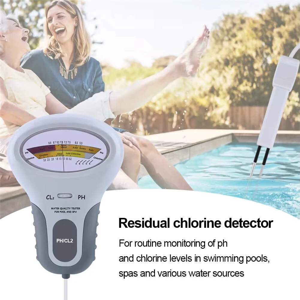 2 in 1 Chlorine Meter PH Chlorine Tester PC-101 Level Portable Digital PH Meter Water Quality Pool Spa Analytical Instruments Monitor — view 3