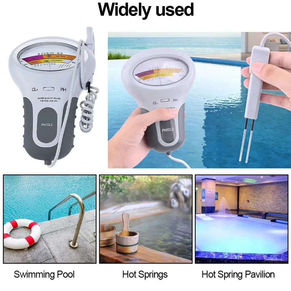 2 in 1 Chlorine Meter PH Chlorine Tester PC-101 Level Portable Digital PH Meter Water Quality Pool Spa Analytical Instruments Monitor — view 4