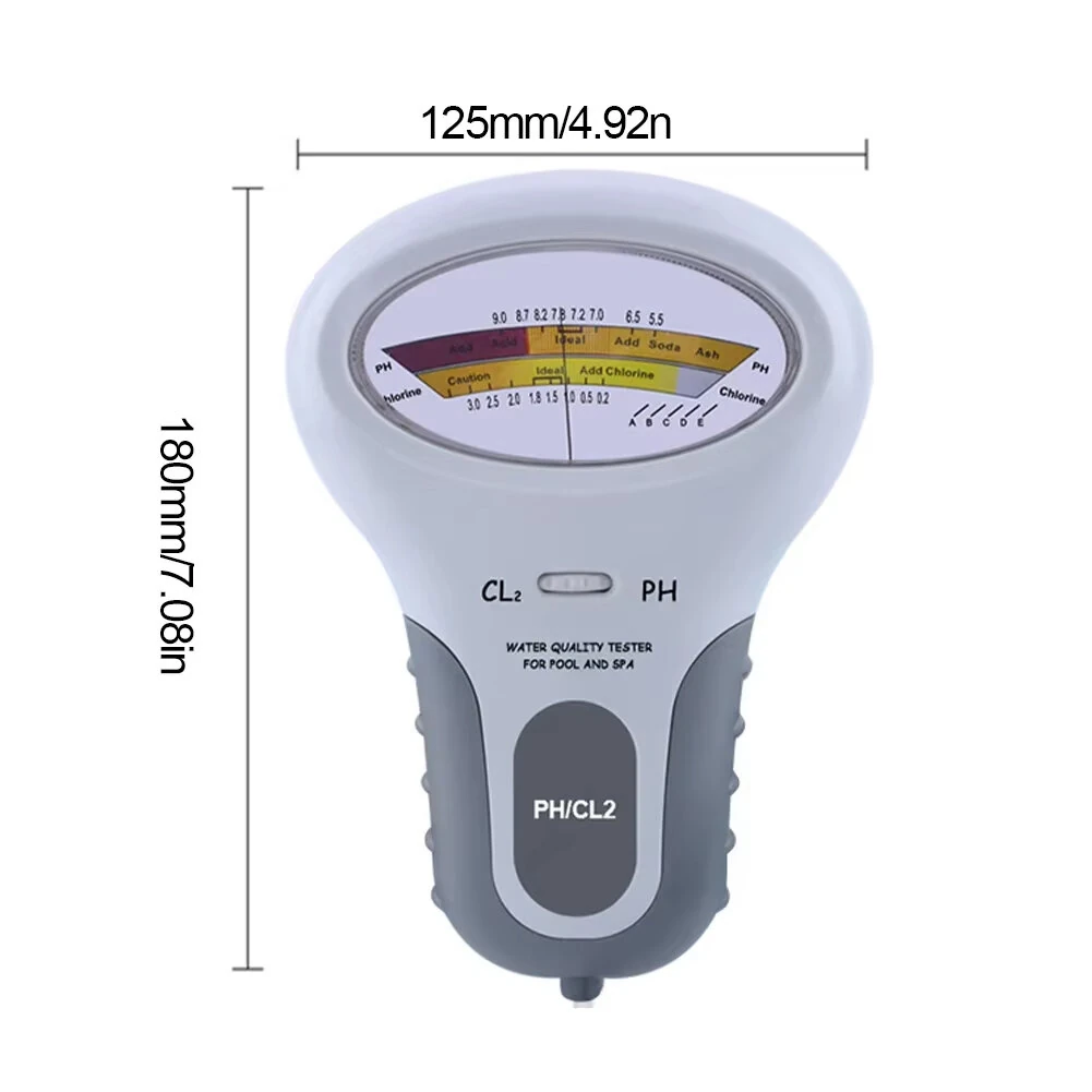 2 in 1 Chlorine Meter PH Chlorine Tester PC-101 Level Portable Digital PH Meter Water Quality Pool Spa Analytical Instruments Monitor — view 6