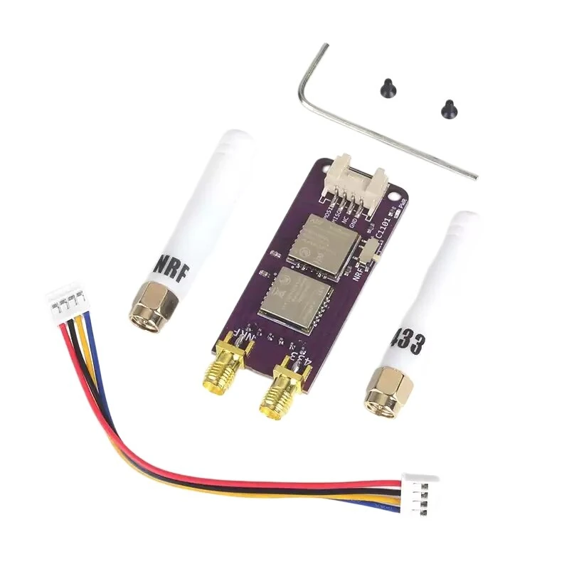 2-In-1 Dual Band CC1101 NRF24L01 RF Module High-Speed SPI Long Range Communication Device Iot Development Board for M5Stack StickC Plus2