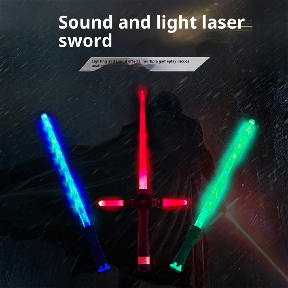 2-in-1 Metal Laser Sword with Hit Sound and Seven Color Lights Rechargeable Perfect for Cosplay and Role-play — view 5