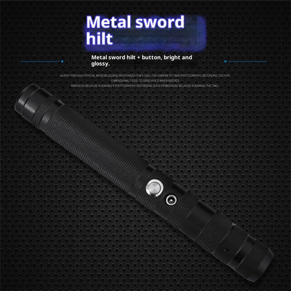 2-in-1 Metal Laser Sword with Hit Sound and Seven Color Lights Rechargeable Perfect for Cosplay and Role-play — view 6