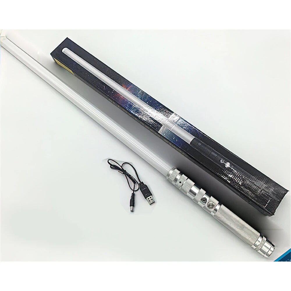 2-in-1 Metal Laser Sword with Hit Sound and Seven Color Lights Rechargeable Perfect for Cosplay and Role-play — view 7