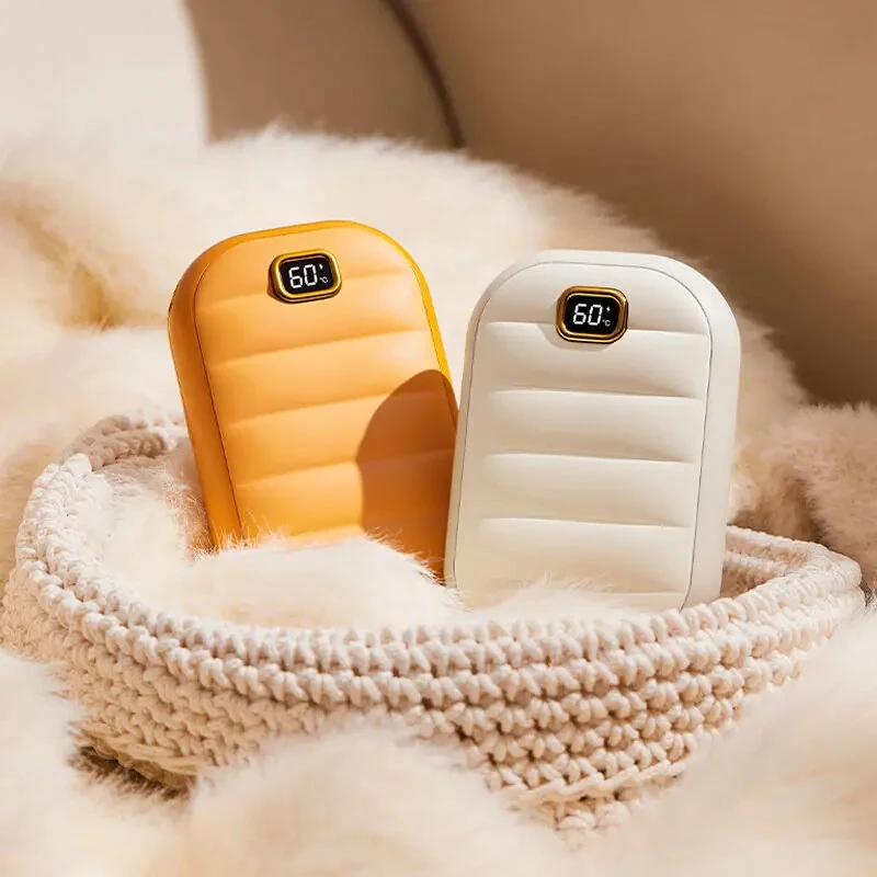 2 In 1 Portable Hand Warmer 4000MAH Double-sided Heating Hand Warmer Mini Heater Hand Warmer Electric Type C Rechargeable — view 2