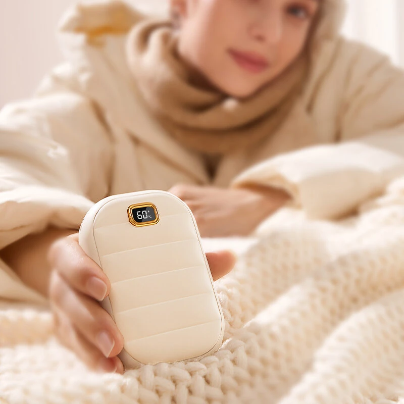 2 In 1 Portable Hand Warmer 4000MAH Double-sided Heating Hand Warmer Mini Heater Hand Warmer Electric Type C Rechargeable — view 7