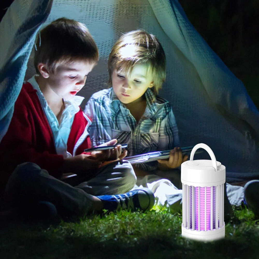 2 In 1 Portable Mini USB Rechargeable Mosquito Killer Lamp Small Night Light Bug Zapper Light Anti-Mosquito Lamp Electric Shock Mosquito Repellent Lamp — view 3