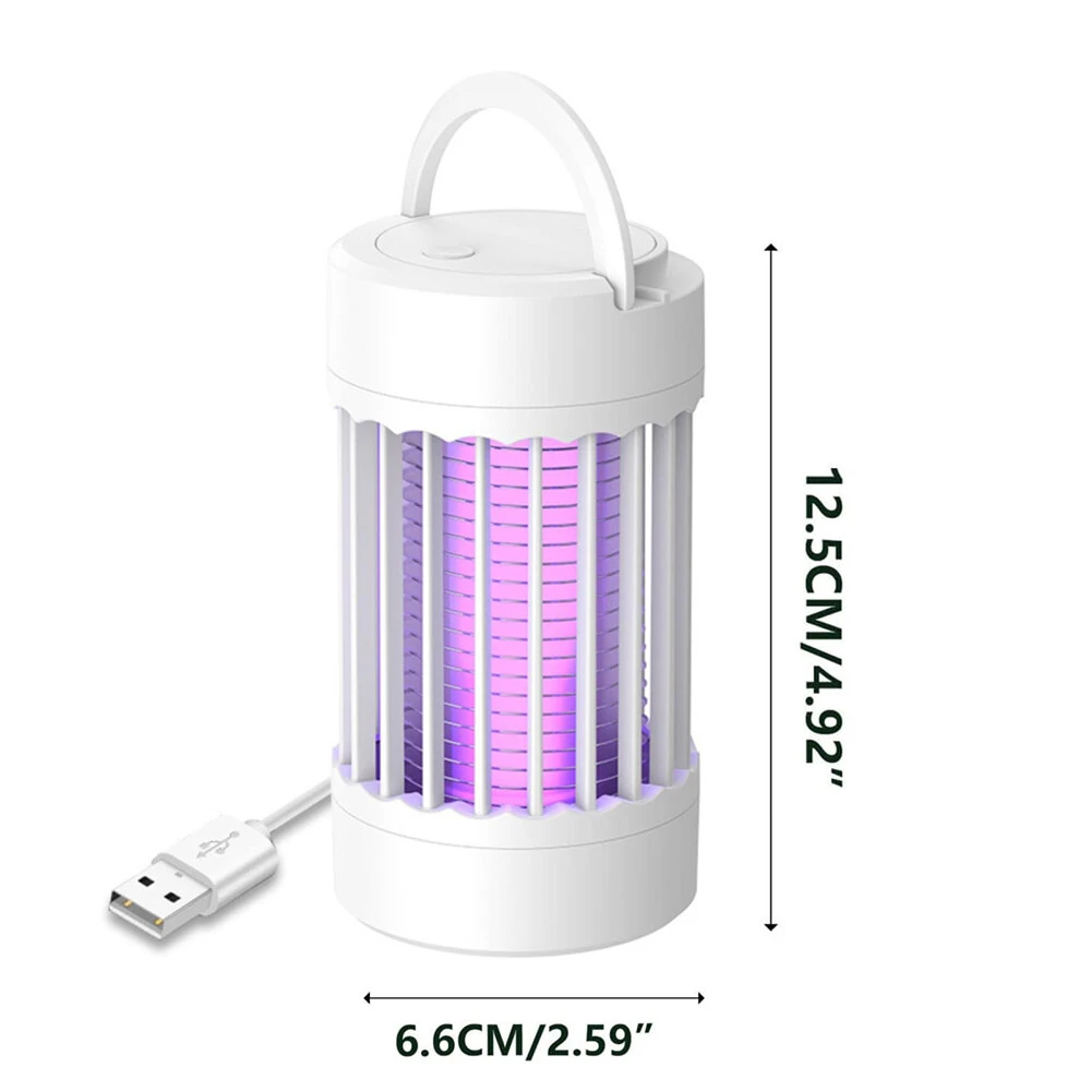 2 In 1 Portable Mini USB Rechargeable Mosquito Killer Lamp Small Night Light Bug Zapper Light Anti-Mosquito Lamp Electric Shock Mosquito Repellent Lamp — view 7