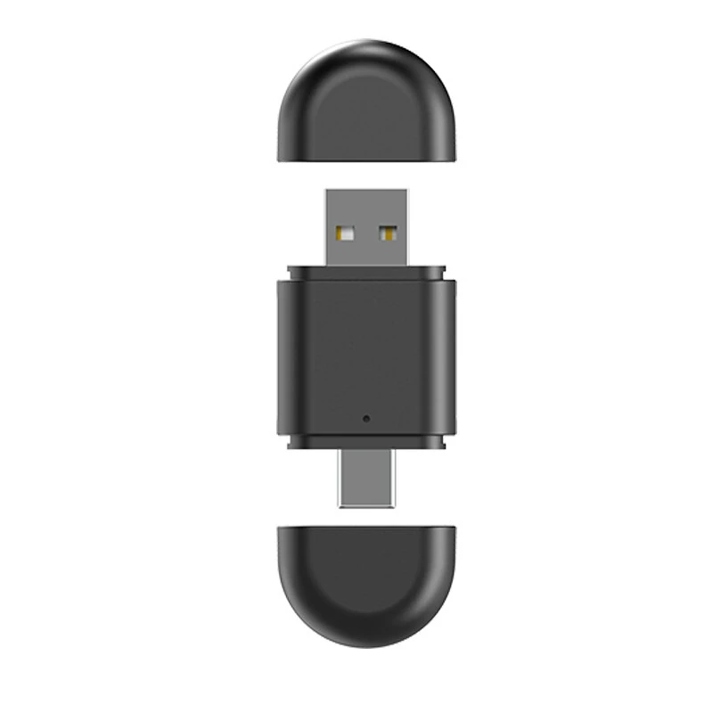 2 In 1 Wired To Wireless Carplay Box Dual Head Dual Port Wireless CarPlay Box Apple Android Auto Wireless CarPlay Adapter — view 4