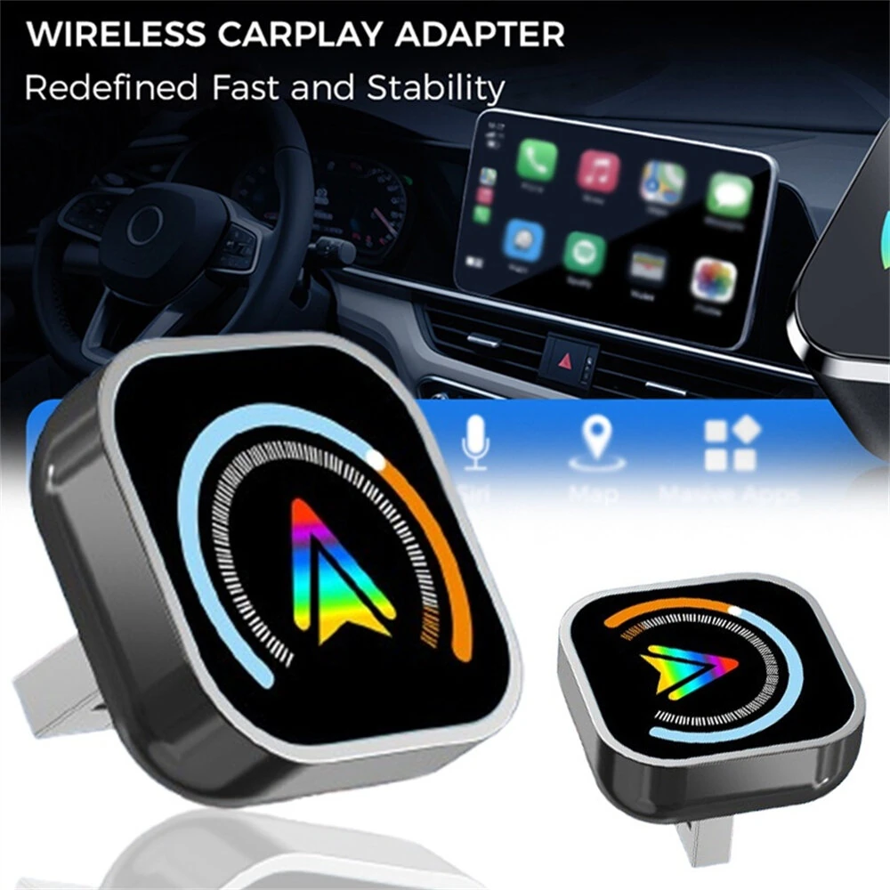 2 in 1 Wireless Carplay Android Auto Adapter Wire to Wireless Converter Plug in Play Smart Box — view 2