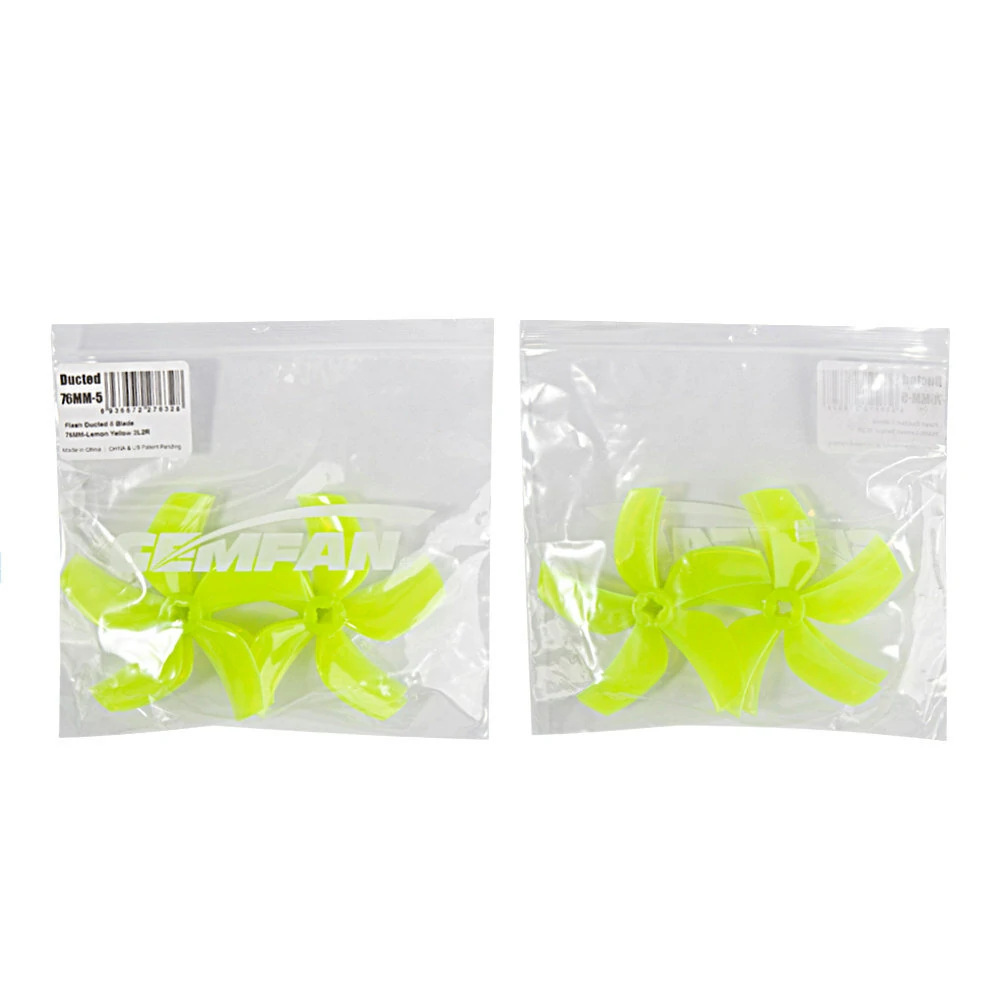 2 Pairs Gemfan D76 76mm 3 Inch 5-Blade Ducted Propeller for CineWhoop RC Drone FPV Racing — view 9