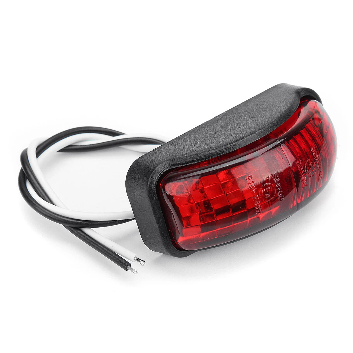 2-SMD LED Side Marker Lights Clearance Lamp 12-30V 54x24mm E4 Red/Yellow/White f — Pricio