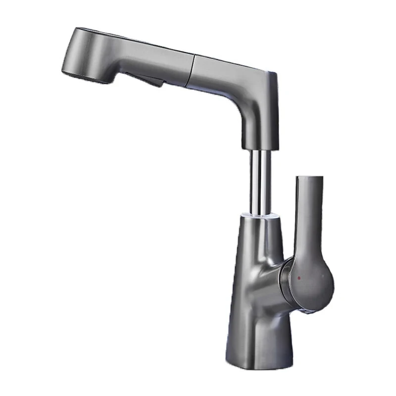 2 Water Mode Kitchen Faucet Pull Out Faucet Liftable Pull Out Sprayer for Bathroom Kitchen Sink Anti-splash Hot & Cold Dual Control — Pricio