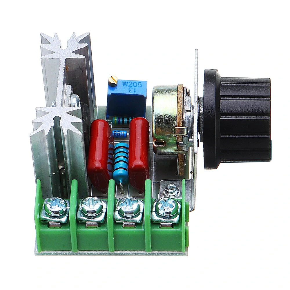 2000W 220V Speed Controller SCR Voltage Regulator Dimming Dimmer Thermostat Module Board — view 4