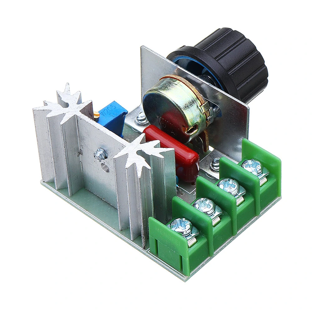 2000W 220V Speed Controller SCR Voltage Regulator Dimming Dimmer Thermostat Module Board — view 8