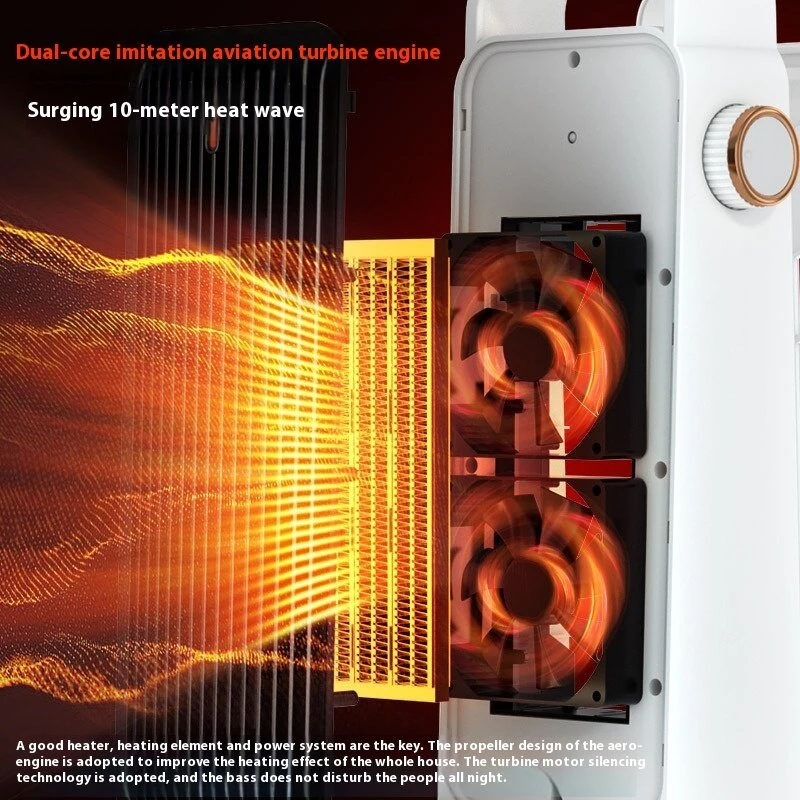 2000W Space Heater 3 Speed Adjustable,Overheating & Tip-Over Protection Electric Heater Fast Safety Heat for Home, Bedroom — view 3