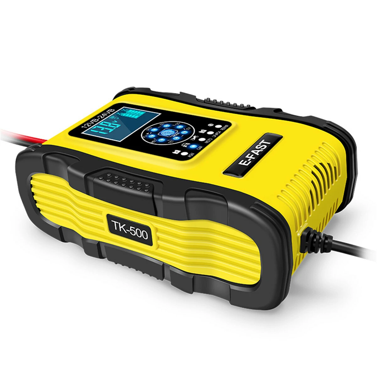 200mAh 12v24v Plumbic Acid Charger 100-240V AC Car Battery Charger Charging Repair with 7 Charge Stages — view 6