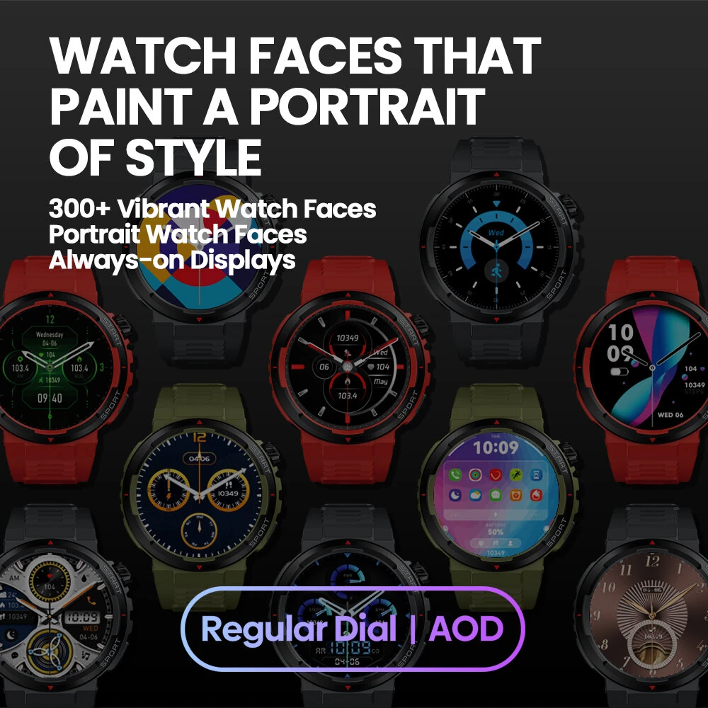 [2024 World Premiere]Zeblaze Ares 3 Plus 1.43 inch AMOLED Stainless Steel Navigation Crown IP68 Waterproof Realtek8773 Voice Calling 100+ Sport Modes 24H Health Monitor SpO2 Smart Watch — view 7