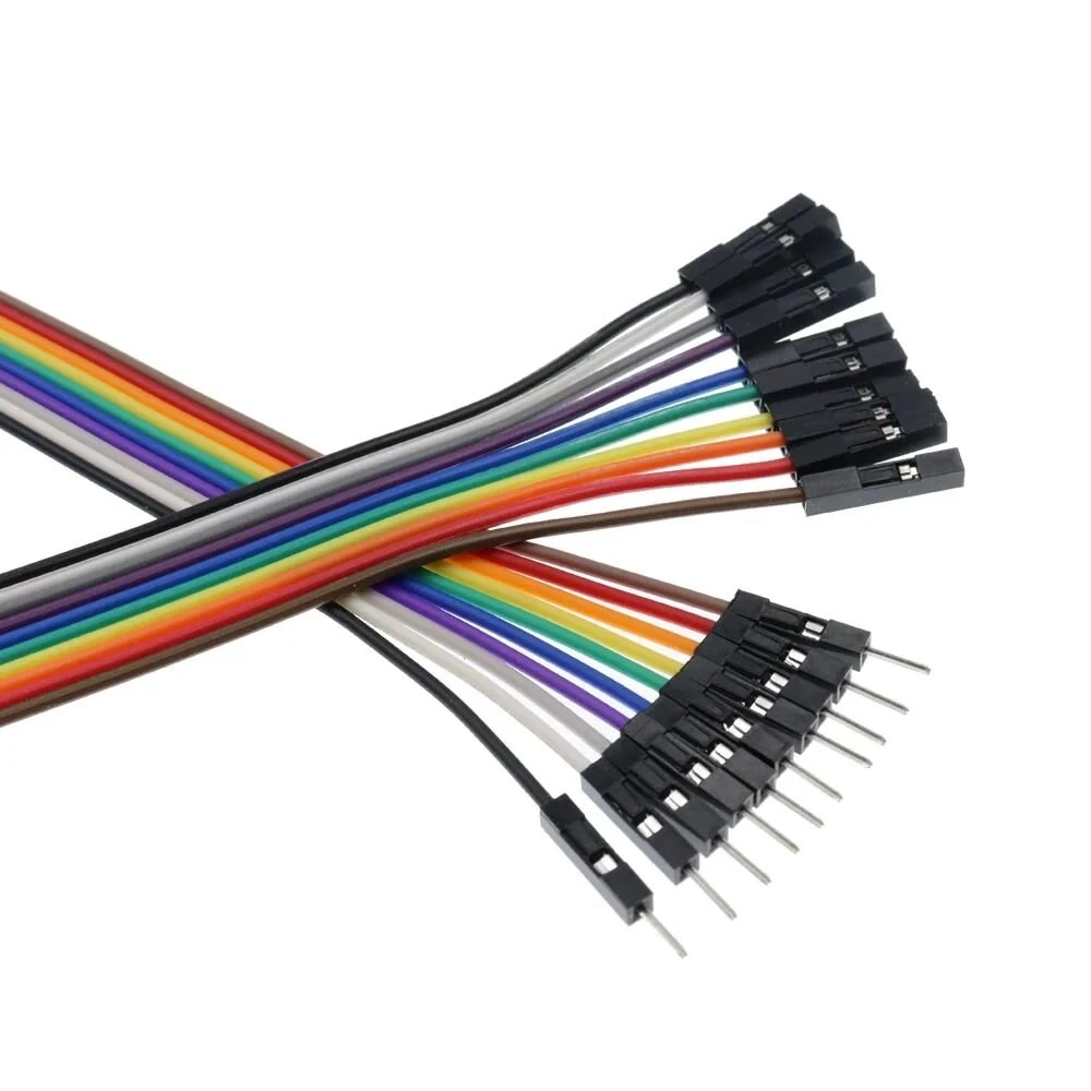 20cm 30cm 10pin Double-end Alligator Clips Jump Wire Male Female Crocodile Clip Test Lead Jumper Wire Line Cable Connection — view 6