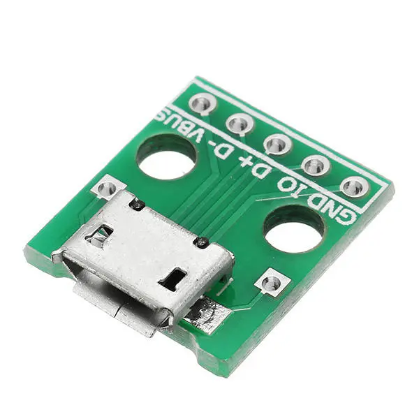 20pcs Micro USB To Dip Female Socket B Type Microphone 5P Patch To Dip 2.54mm Pi — view 3