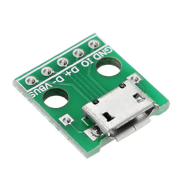 20pcs Micro USB To Dip Female Socket B Type Microphone 5P Patch To Dip 2.54mm Pi — view 4