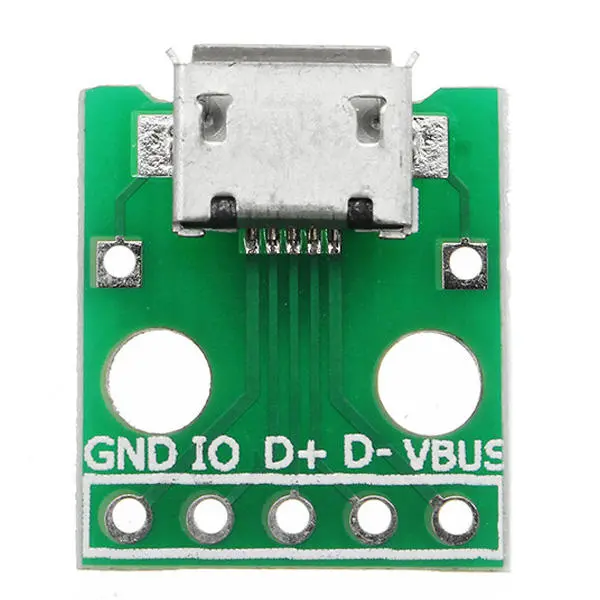 20pcs Micro USB To Dip Female Socket B Type Microphone 5P Patch To Dip 2.54mm Pi — view 6