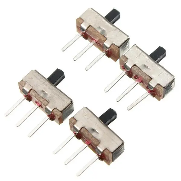 20pcs SS12D00G3 2 Position SPDT 1P2T 3 Pin PCB Panel Mini Vertical Slide Switch — view 5
