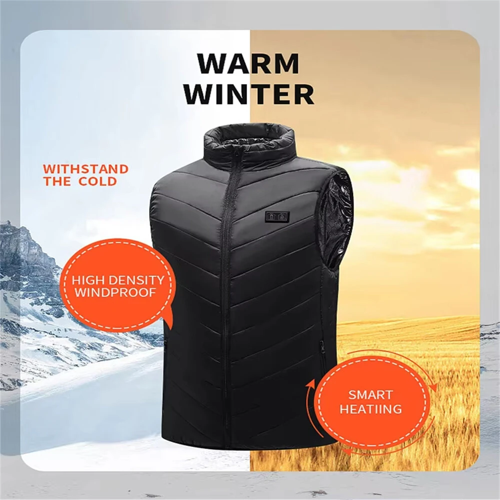21 Heated Zones 4 Switches Electric Heated Jackets Sportswear Coat For Men Women Outdoor Camping — view 5